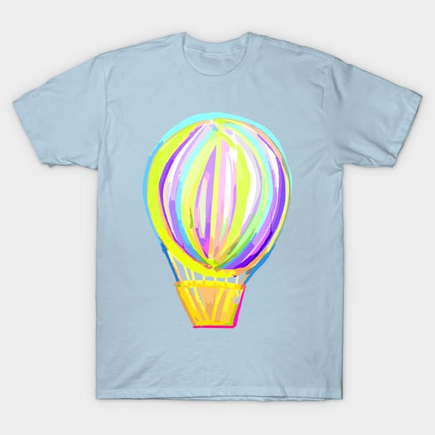 Neon hot air ballon T-Shirt by Nathalodi